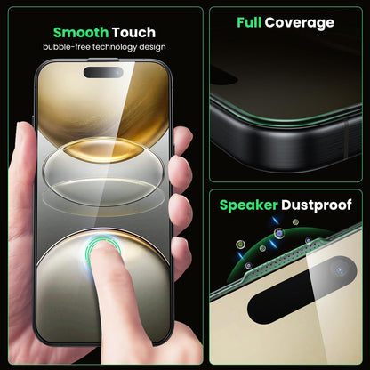 WSKEN iPhone 16/15 Privacy Panzerglas 9H Displayfolie 2 Stück
