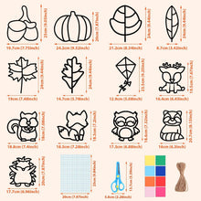 Herbst Bastelset Kinder DIY Blätter Deko Geschenk