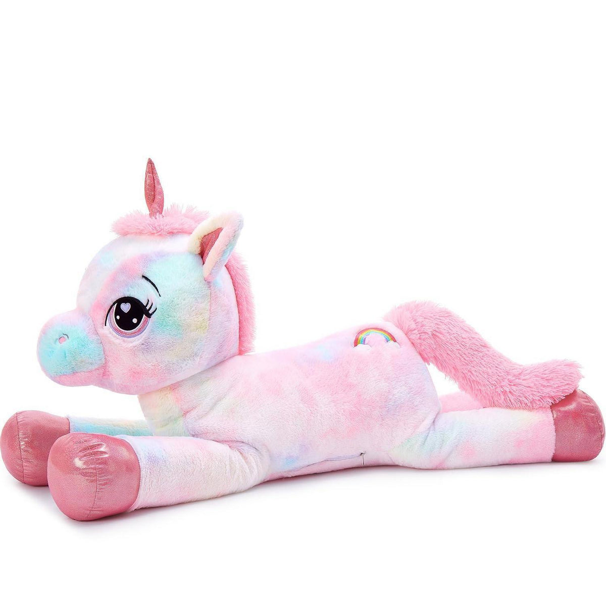 XXL Einhorn Kuscheltier 110cm - Rosa Stofftier Geschenk für Mädchen