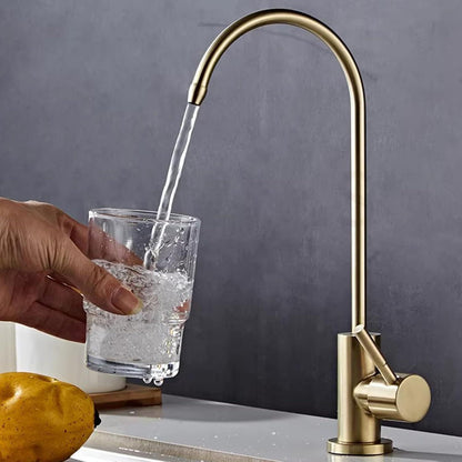 Osmose Wasserhahn gebürstetes Gold – 360° drehbar