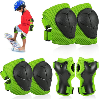 Kinder Inliner Schoner Set 6-teilig Grün