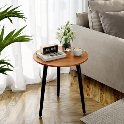 Beistelltisch Rund Holz Klein Wohnzimmer Schlafzimmer Balkon