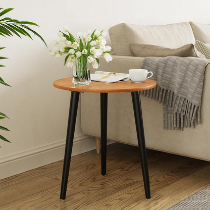 Beistelltisch Rund Holz Klein Wohnzimmer Schlafzimmer Balkon