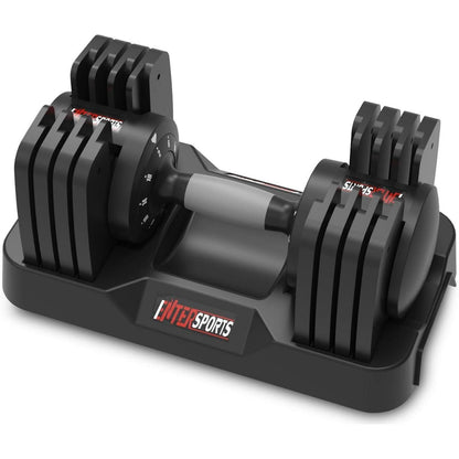 Verstellbare Hantel 18kg mit rutschfestem Griff für Zuhause