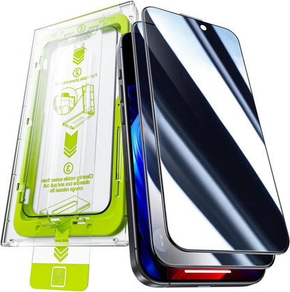 WSKEN iPhone 16/15 Panzerglas Privacy Displayschutz 2er Set