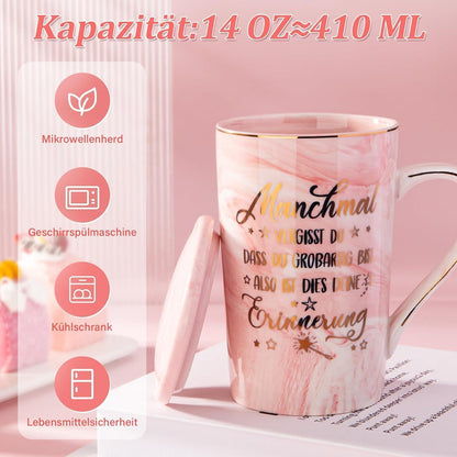 Marmor Kaffeetasse mit Goldmuster – Dankeschön Geschenk für Sie