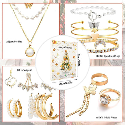 Schmuck Adventskalender 2026 für Damen & Teenager mit 24 Überraschungen