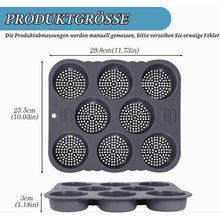 Silikon Backform für Burger Buns – 8 Kavitäten, Antihaft & Vielseitig