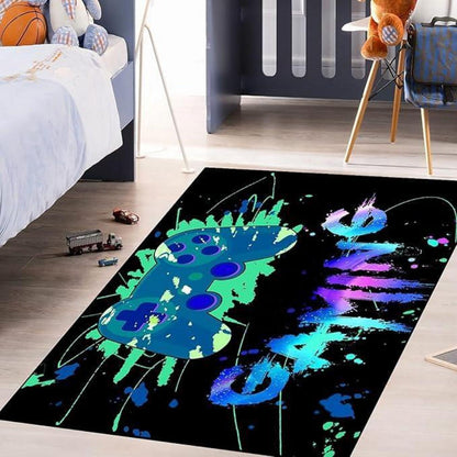 3D Gaming Teppich 160x200 cm - Rutschfest & Waschbar