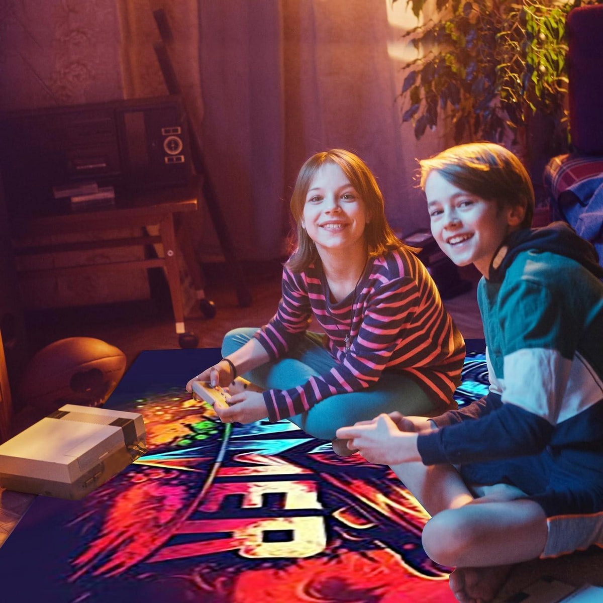 3D Gaming Teppich 120x160 cm - Rutschfest & Waschbar