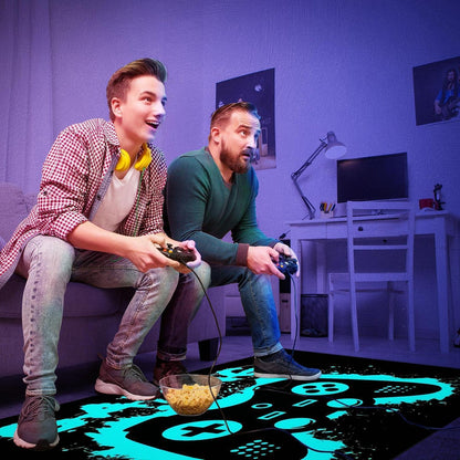 Gaming Teppich 100x150 cm – Rutschfest & Waschbar für Gamer Zimmer
