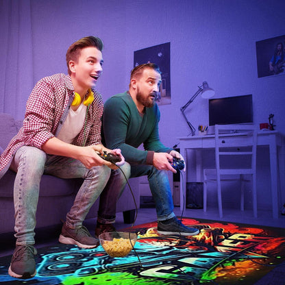 3D Gaming Teppich 160x200 cm - Rutschfest & Waschbar