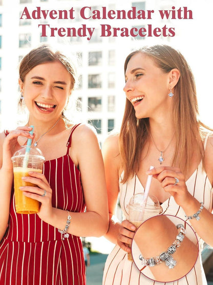 Schmuck Adventskalender 2024 Frauen Armband Teenager Mädchen