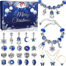Adventskalender Schmuck Blau 2024 Mädchen Frauen 24 tolle