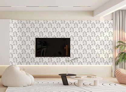 Moderne Selbstklebende Tapete Grau Weiß PVC Vinyl 44cm x 1000cm