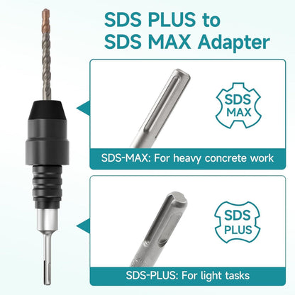 SDS Plus auf SDS Max Adapter aus legiertem Stahl
