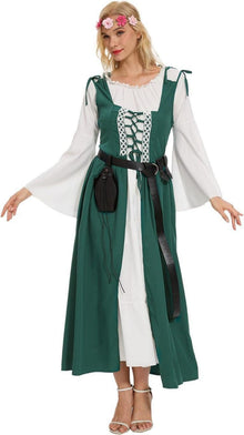 Mittelalterliches Renaissance Damenkleid mit Corsett und