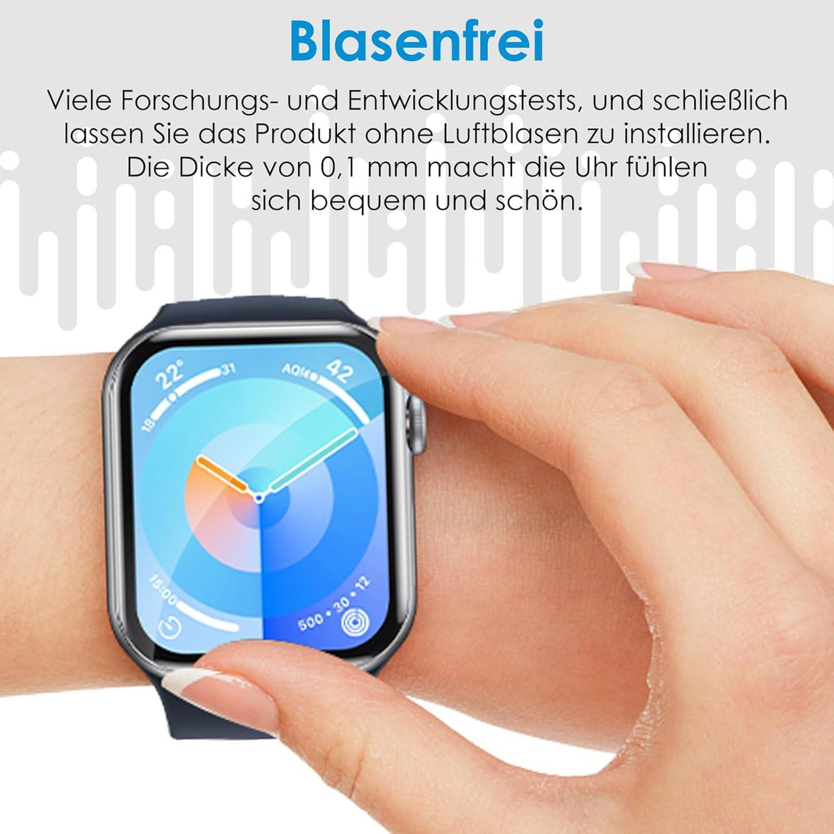Apple Watch Series 10 42mm Schutzfolie 8er Set Displayschutz
