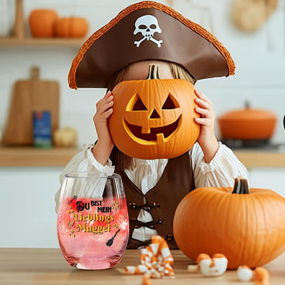 Halloween Weinglas Lustig 17oz Ohne Stiel Geschenkidee Frauen Männer