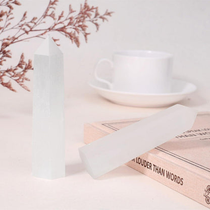 Selenit Kristall Turm 9-10cm | Heilstein für Meditation & Reiki