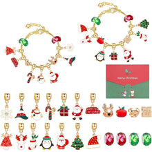 Adventskalender 2024 Mädchen Schmuck 24 Gold Armbänder
