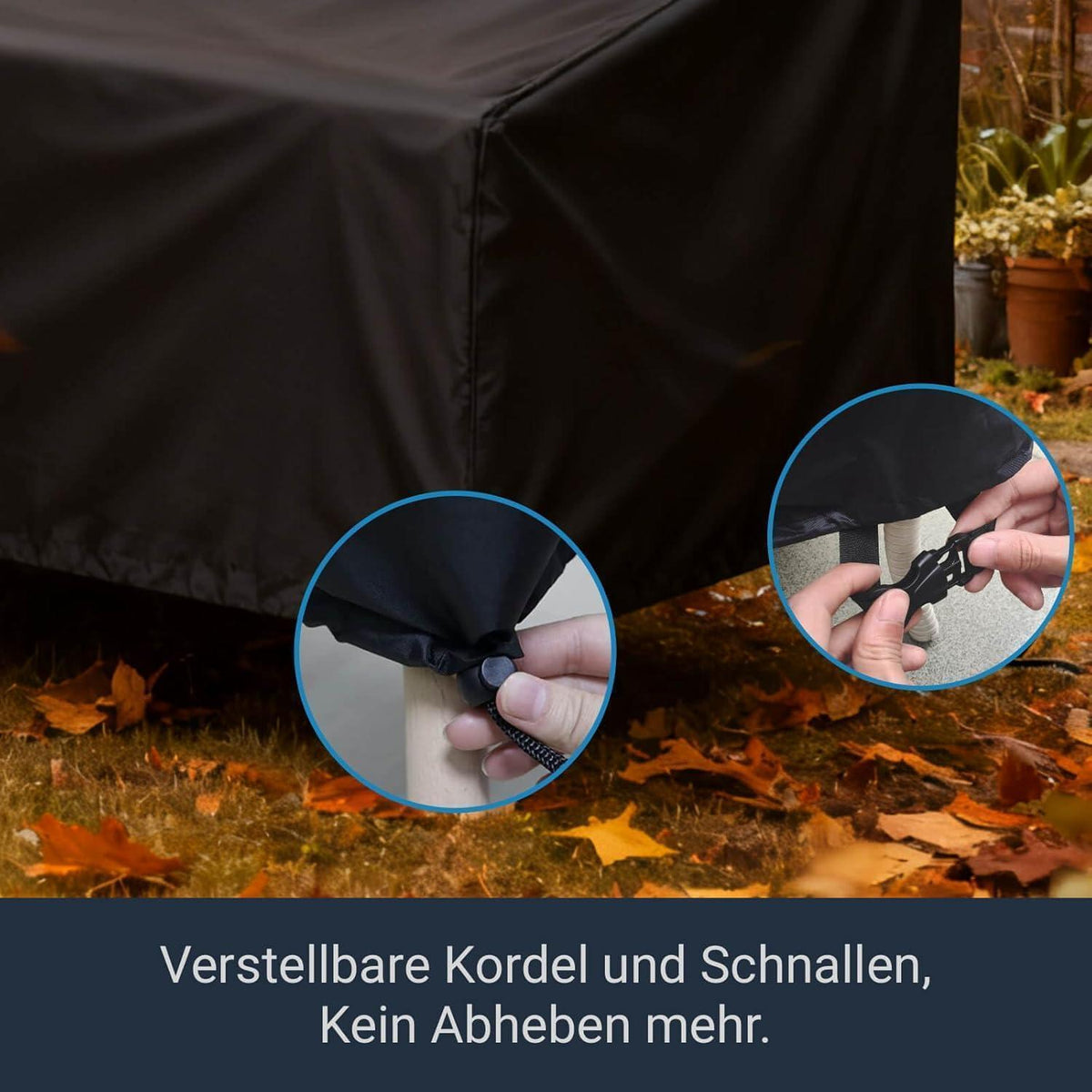 Gartenbank Abdeckung wasserdicht 175x85x65/90cm