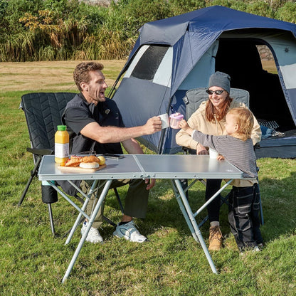 Faltbarer Campingtisch XL 120x60cm, höhenverstellbar, bis 60kg