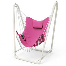 Hängesessel mit Gestell – Rosa, Robust & Komfortabel für Innen & Außen