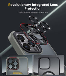 JUESHITUO iPhone 16 Pro Hülle Magsafe Militärschutz