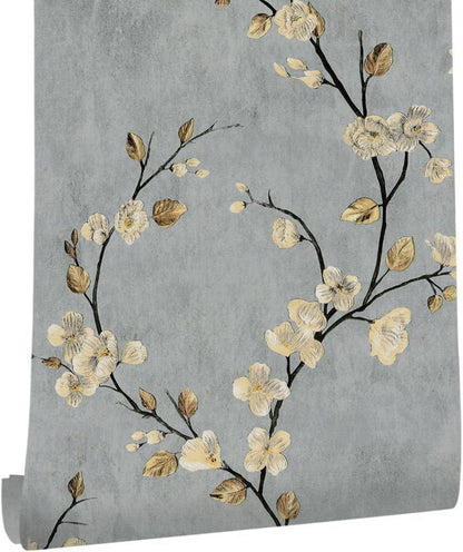 Selbstklebende Fototapete Blume Vintage Wanddeko 0.4W x 6L m