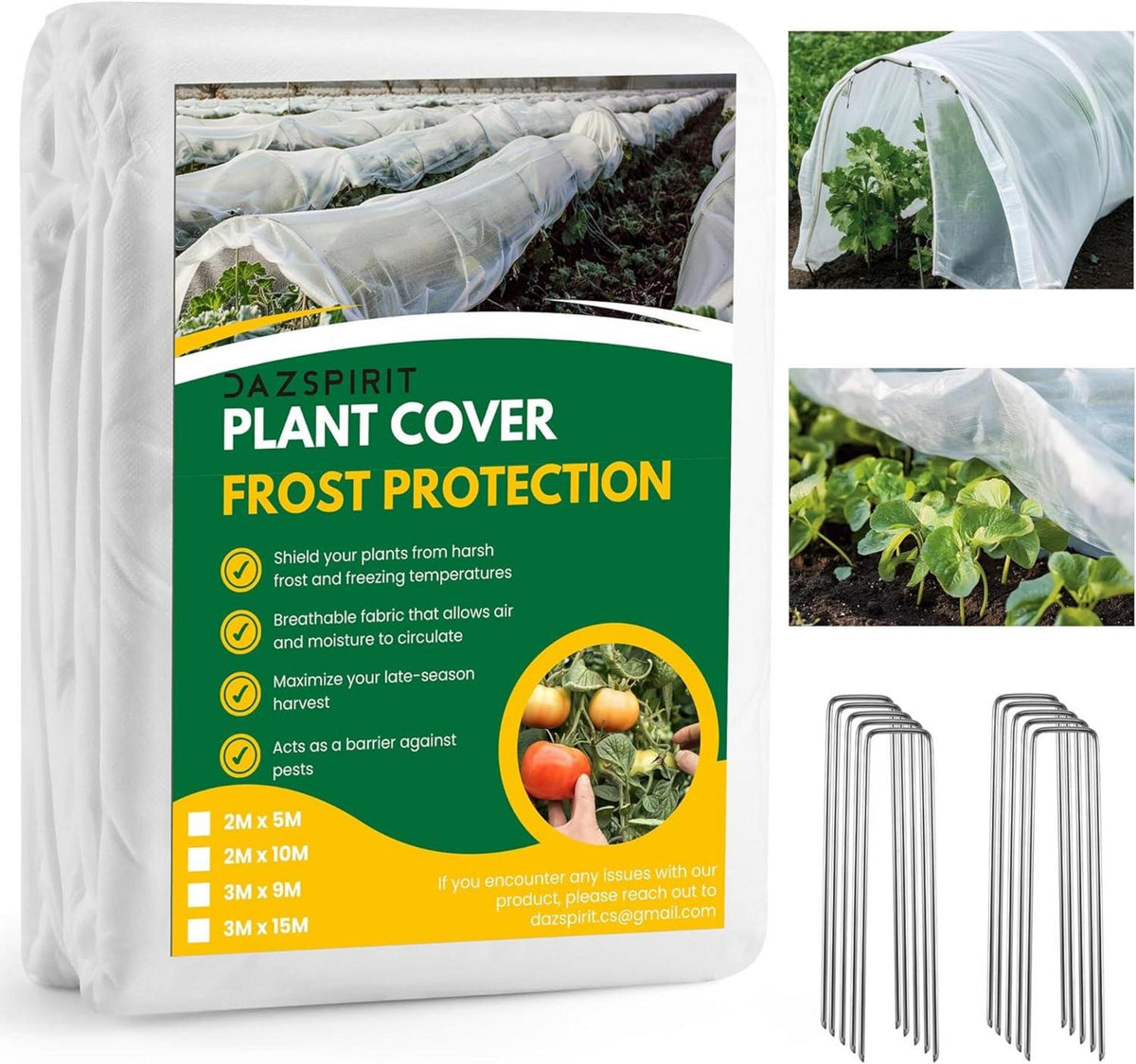 Wintervlies für Pflanzen Frostschutz 35g/m² 2x5m Gartenvlies mit