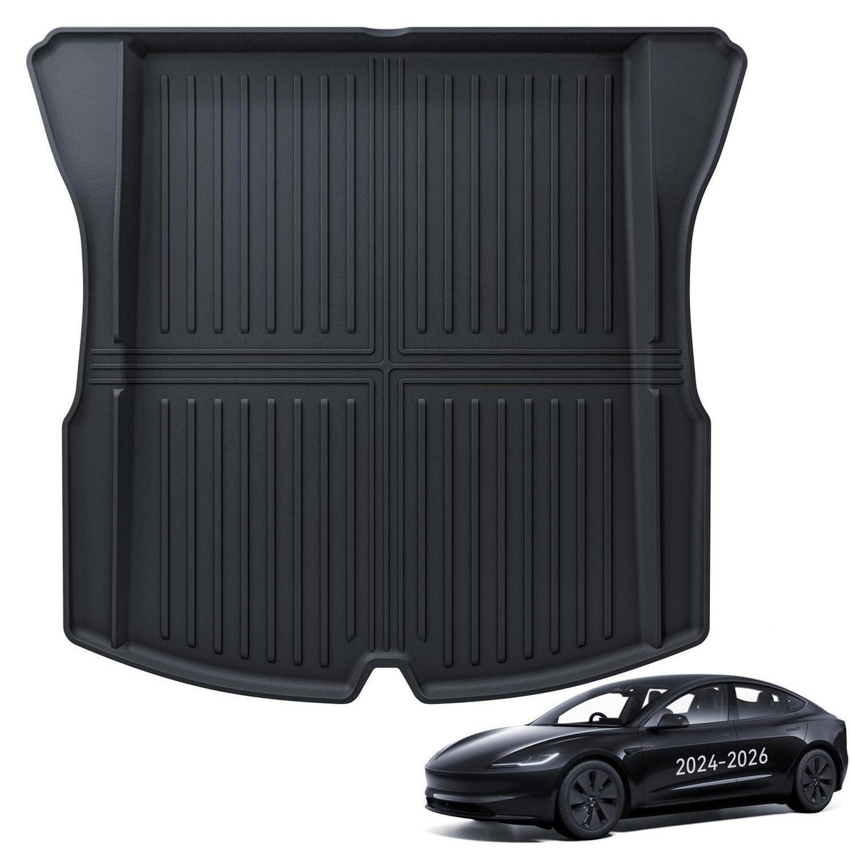 Kofferraummatte Tesla Model 3 2024-2026 – Allwetter & Rutschfest