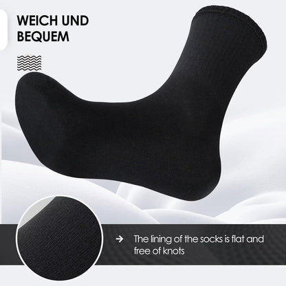 Tennissocken 6/12 Paar – Baumwoll-Frottee Socken Schwarz 43-46