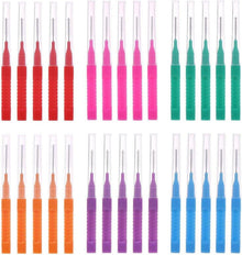 30 Stück Interdentalbürsten mit Etui und biegsamem Hals