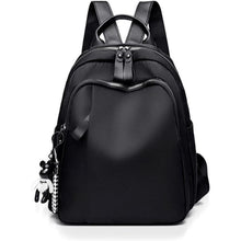 Damen Rucksack Klein Wasserdicht Nylon Reise Daypack Schwarz