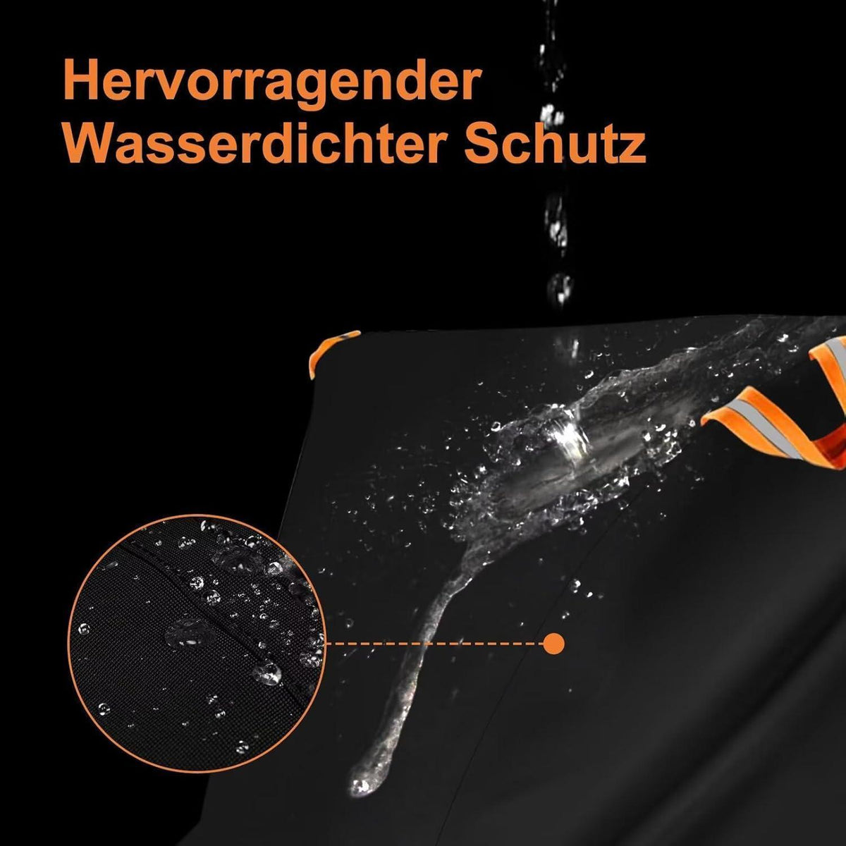 Wasserdichte Fahrradabdeckung 200x80x110cm mit Diebstahlschutz