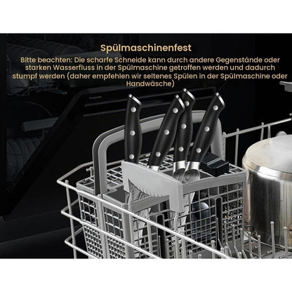 Steakmesser-Set 8-teilig | Edelstahl, Ergonomisch & Scharf