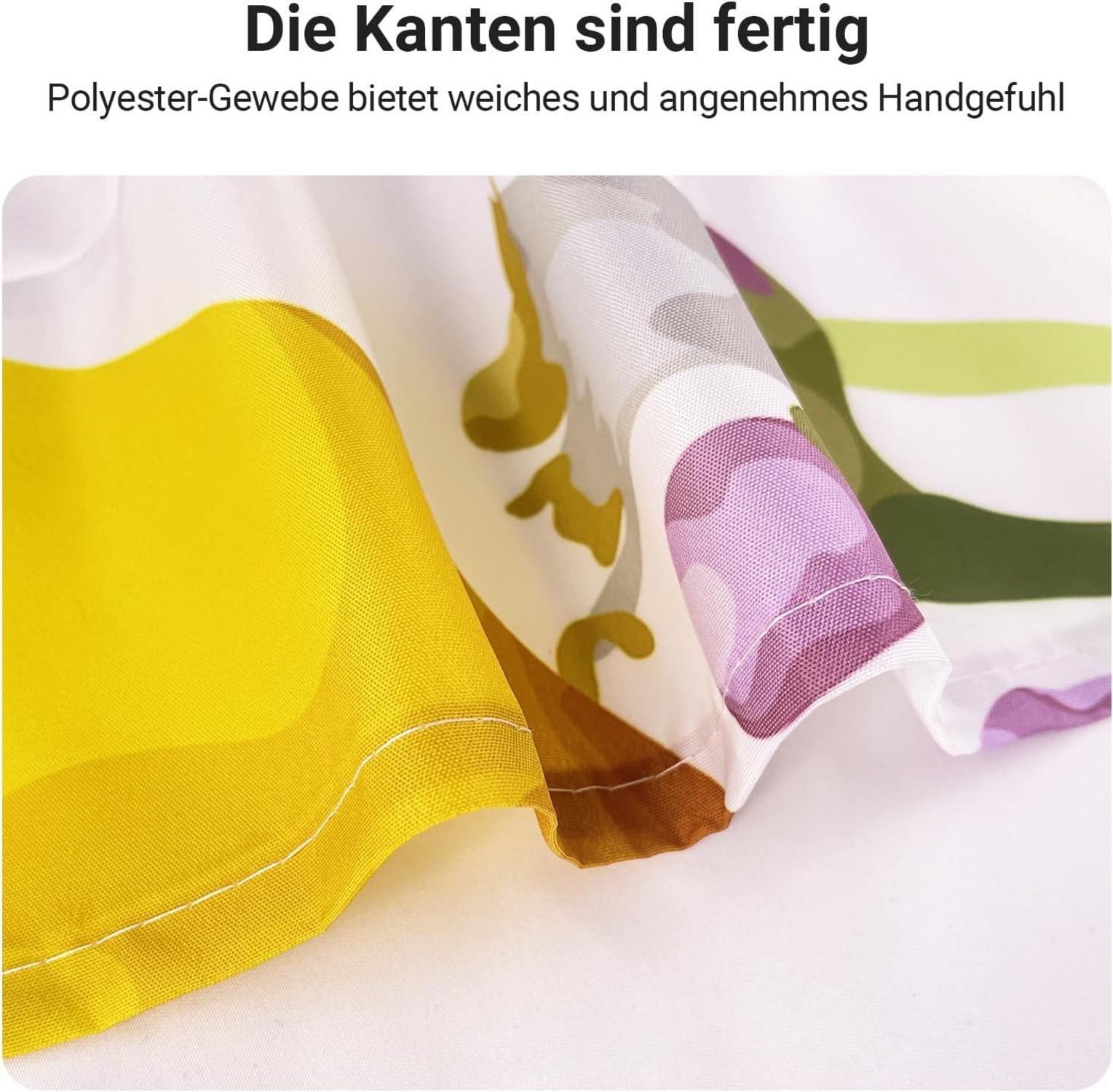 Duschvorhang Zitrone Blatt 240x200cm Antischimmel Wasserabweisend