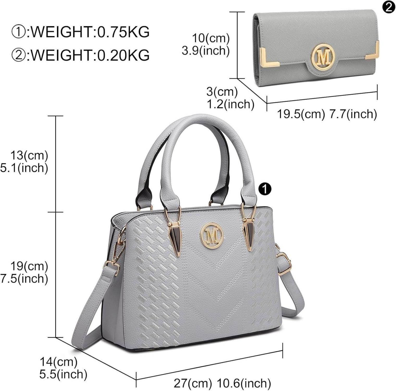 Moderne Miss Lulu Damen Henkeltasche in Mittelgröße
