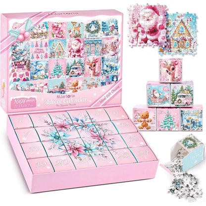 MJARTORIA Adventskalender 2024 Puzzle 1008 Teile Weihnachts