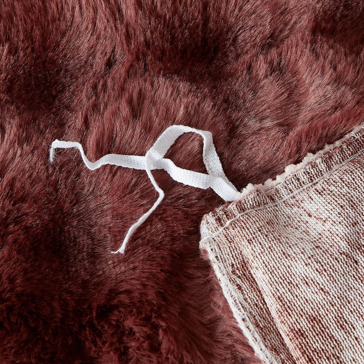 Plüsch Bettwäsche Set 200x200 Rosa Braun Winterwarm