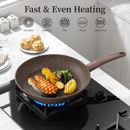Innerwell Antihaft Bratpfanne 24cm Klein Induktion Granit Aluminium