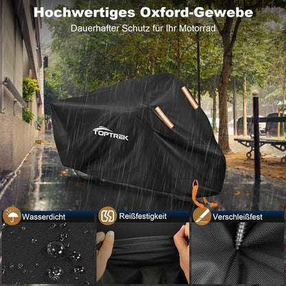 Motorrad Abdeckplane XXXL Wasserdicht Motorradgarage Winterfest mit