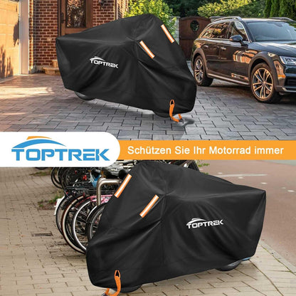 Motorrad Abdeckplane XXXL wasserdicht Winterfest 265x105x125cm