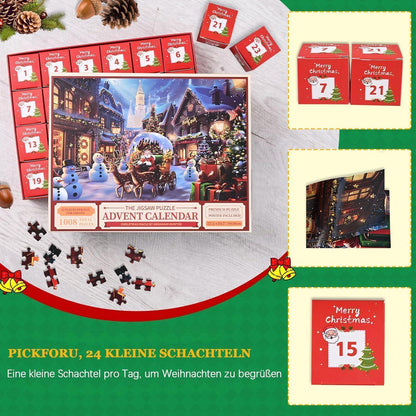 Evolyline Puzzle Adventskalender 2024 - 1008 Teile