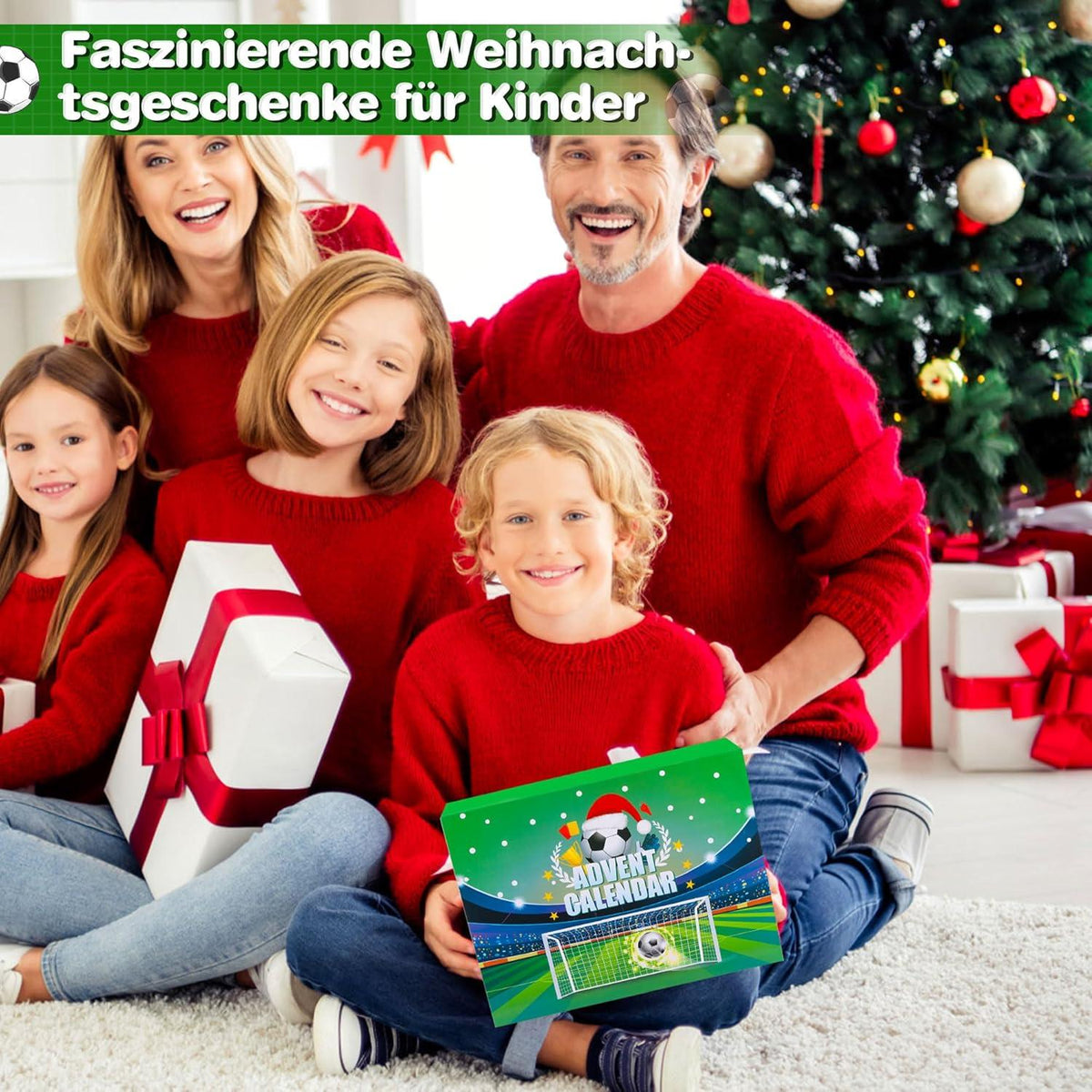 LINROMIA Fußball Adventskalender 2024 Kinder 24 Tage Weihnachtskalender