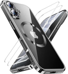 iPhone 16 Hülle 3-in-1 mit Schutzfolie, Militärstandard, Starke