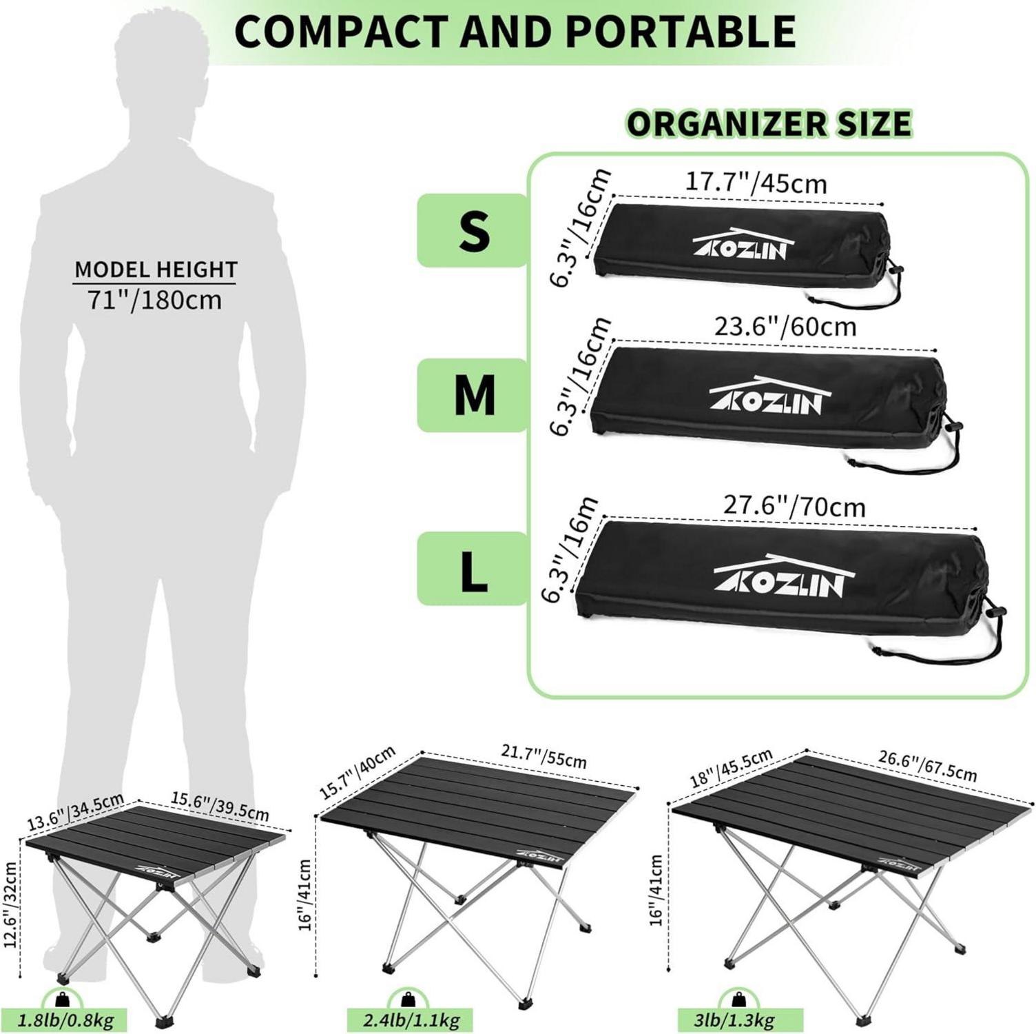 Klappbarer Campingtisch Aluminium Tragbar Faltbar Picknick Strand