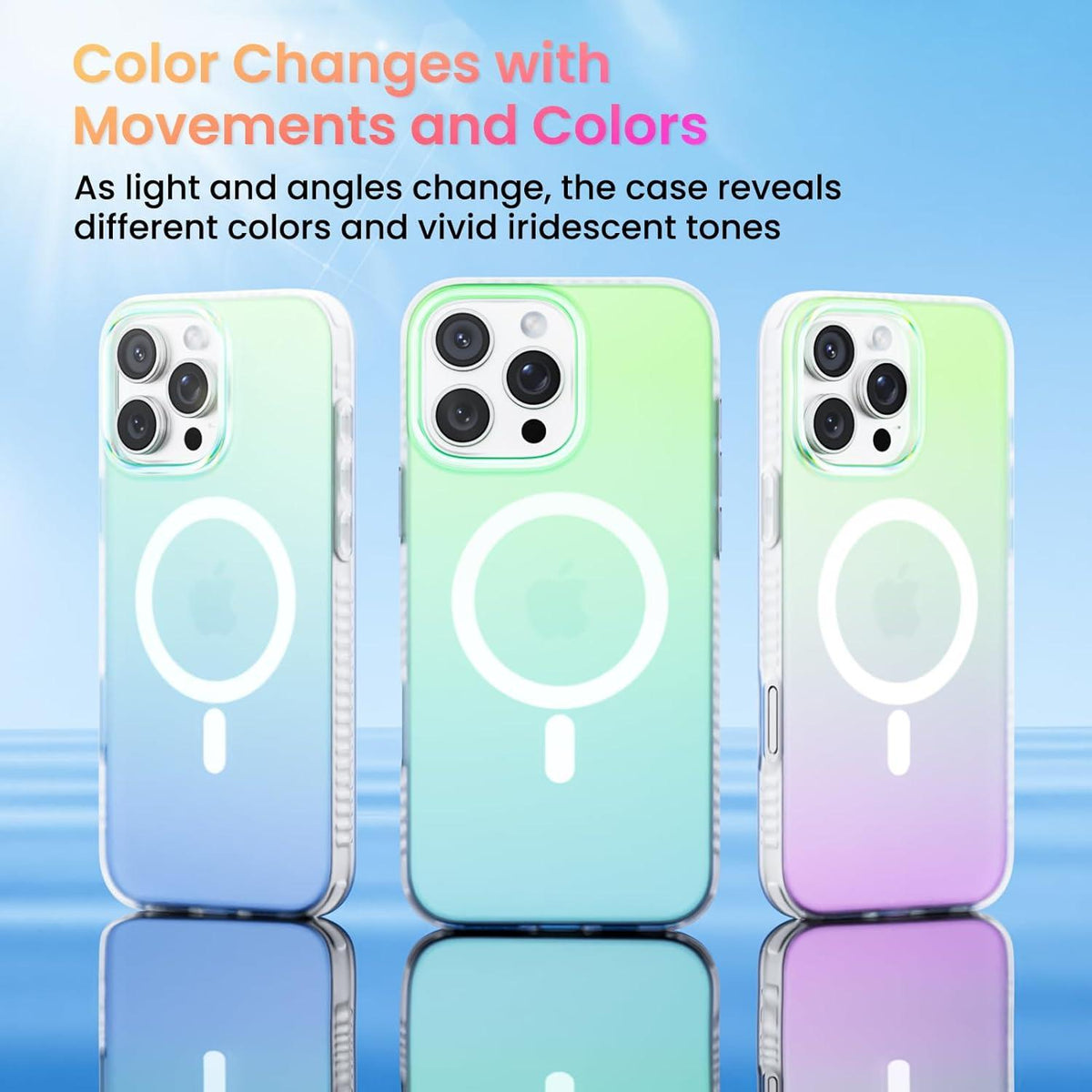 ORNARTO iPhone 16 Pro Max Hülle mit Magsafe [Fluoreszierender
