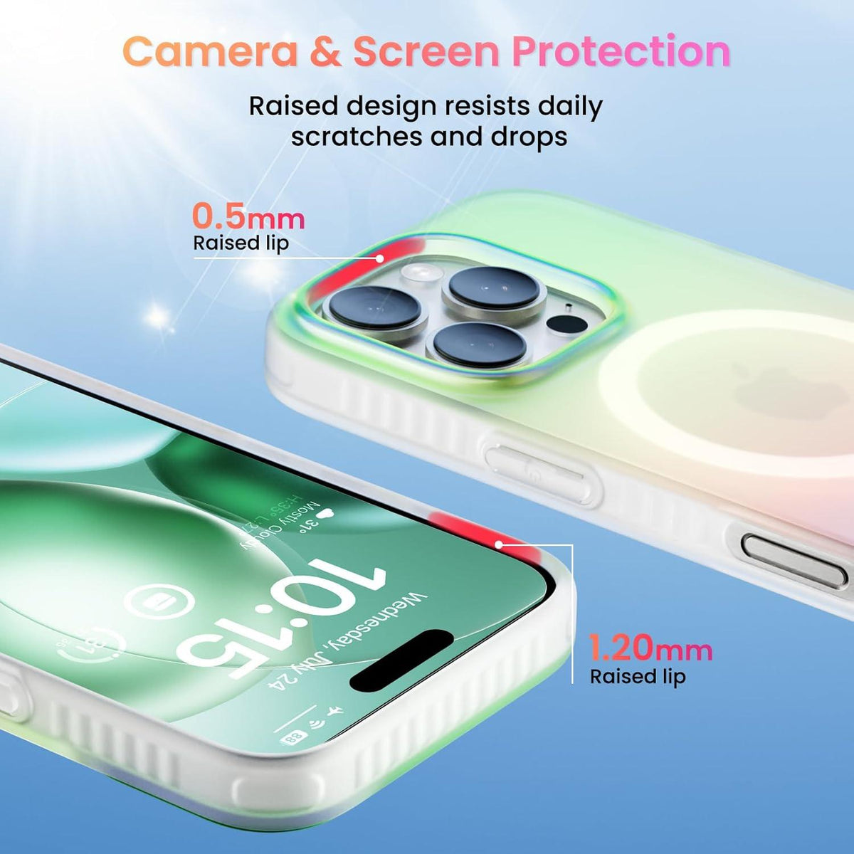 iPhone 16 Pro Max Hülle Magsafe kompatibel [Fluoreszierender
